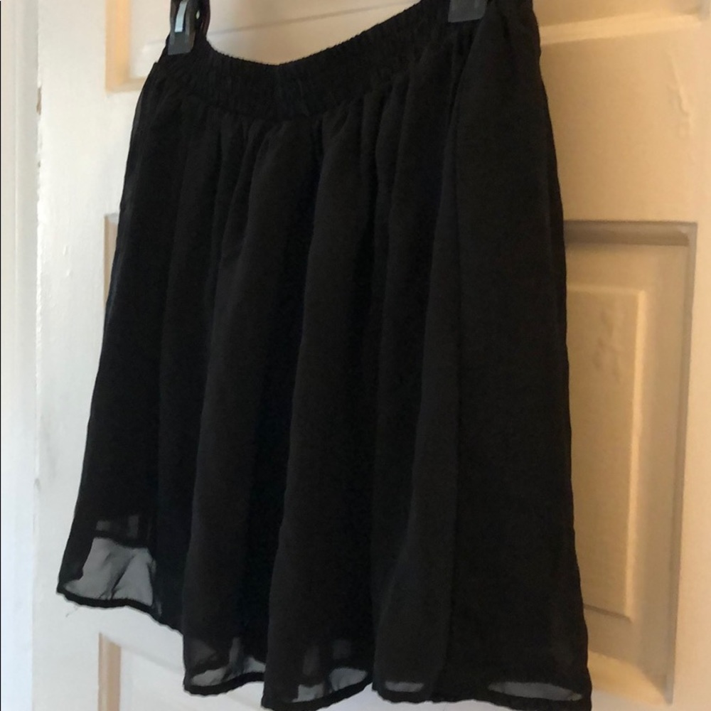 Mini black skirt